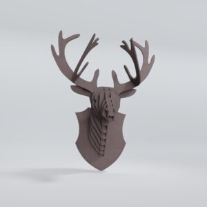 Villy The Deer – White_Deer_wall_Front_View