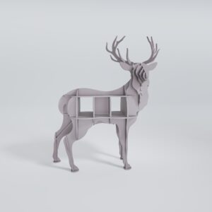 Walter The Deer – White_Deer_Shelf_Front_View