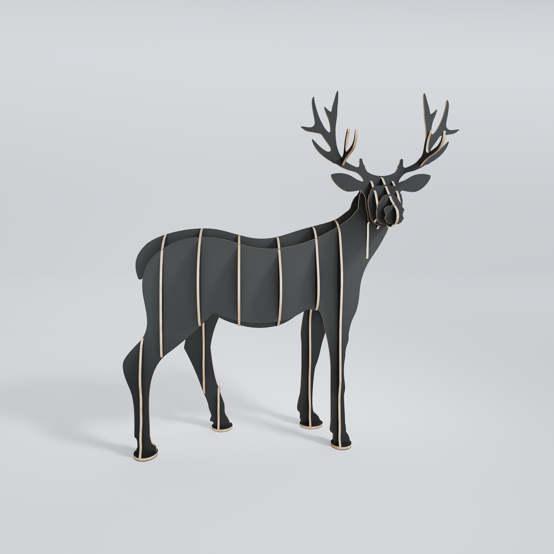 Woody The Deer – White_Deer_Exterior_Front_View