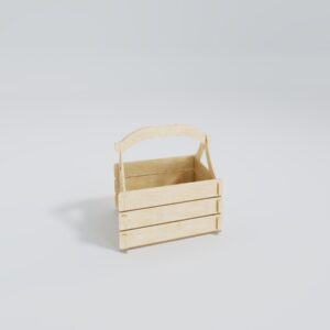 Armada Wood Basket – Wooden_Basket_Front_View